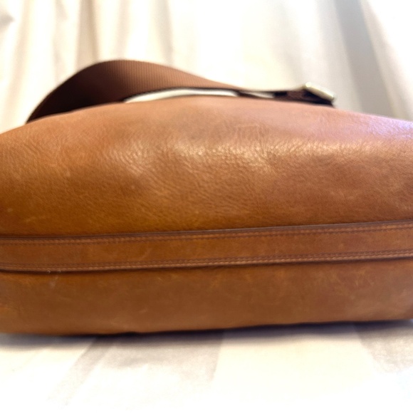 ππ» Fossil Maya Tote Shoulder Bag Leather and Canvas - Picture 12 of 14